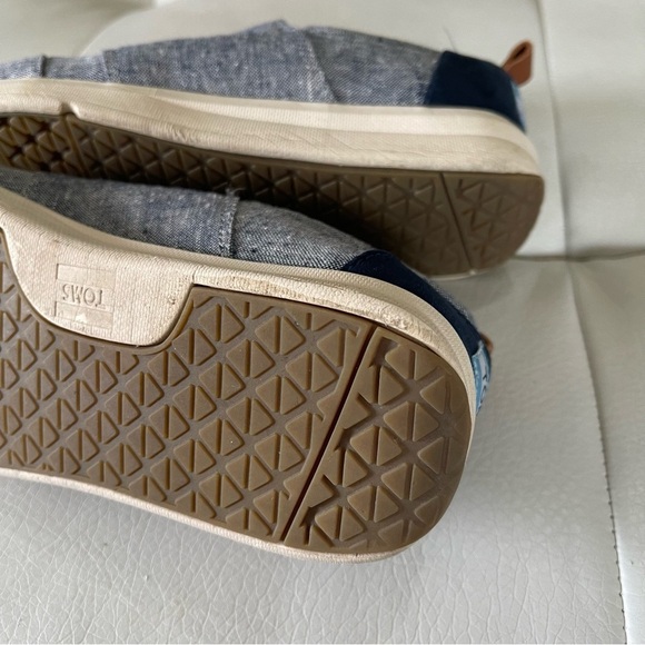 TOMS DEL RAY BLUE CHAMBRAY SNEAKERS SIZE 6.5 - Picture 9 of 9